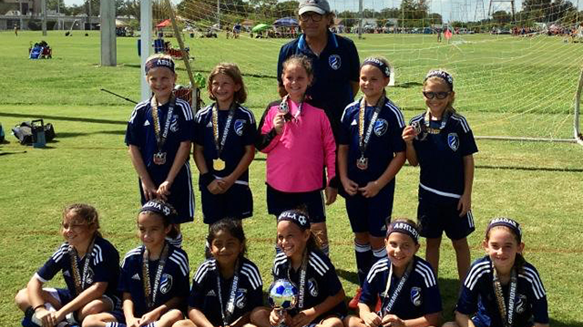 U9 Girls Win Halloween Tournament Championship